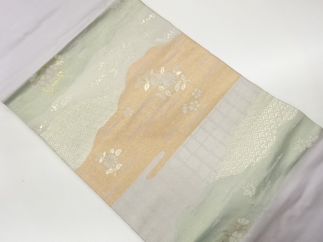JAPANESE NAGOYA OBI / WOVEN CLASSICAL PATTERN